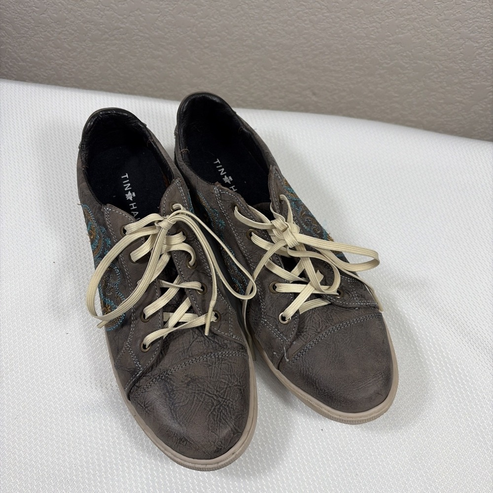 Tin Haul Women's Causal Paisley Leather Shoes ‎ 9.5